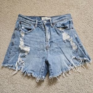 Vanilla Star High Risw Distresses Shorts 3